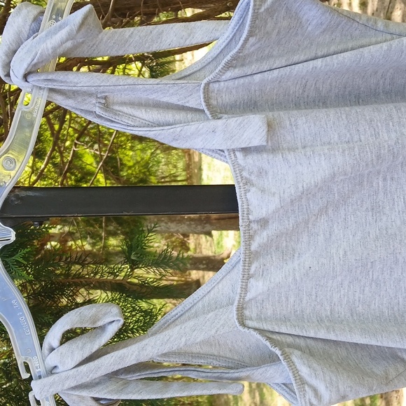 VENUS Gray Sleeveless Tie-Shoulder Dress SZ MEDIUM - Picture 12 of 15